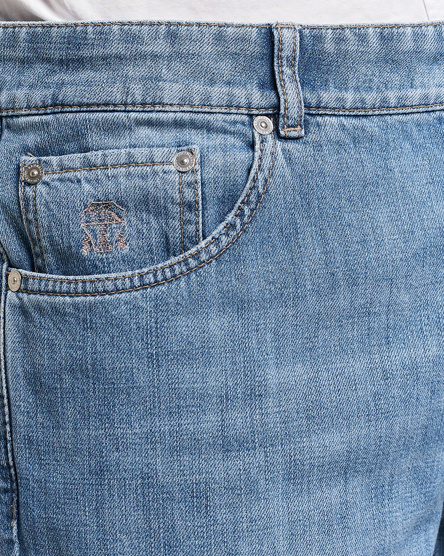Uomini | Jeans | Brunello Cucinelli | Traditional Fit Jeans Blue Wash