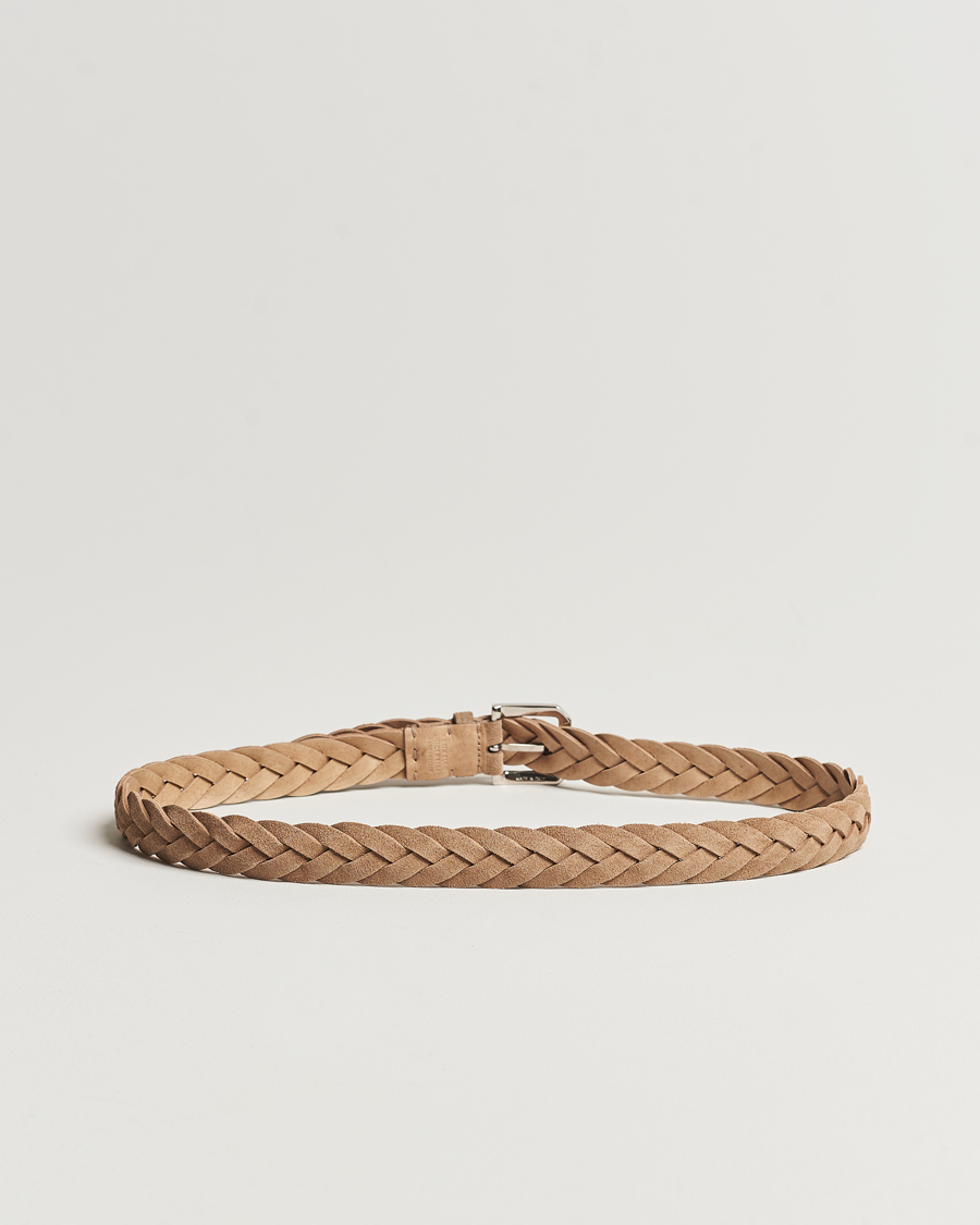 Uomini | Brunello Cucinelli Braided Belt Desert Suede | Brunello Cucinelli | Braided Belt Desert Suede