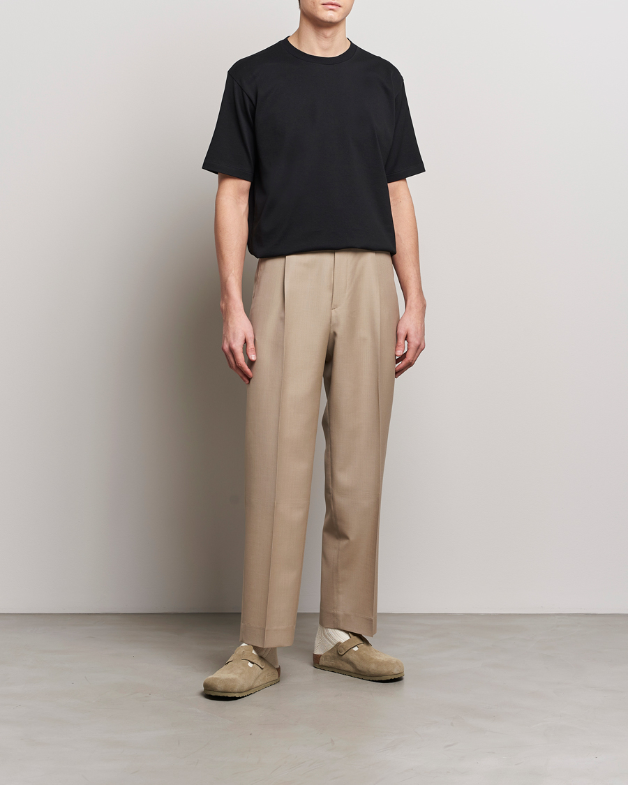 Uomini | T-shirt | Auralee | Luster Plating T-Shirt Black