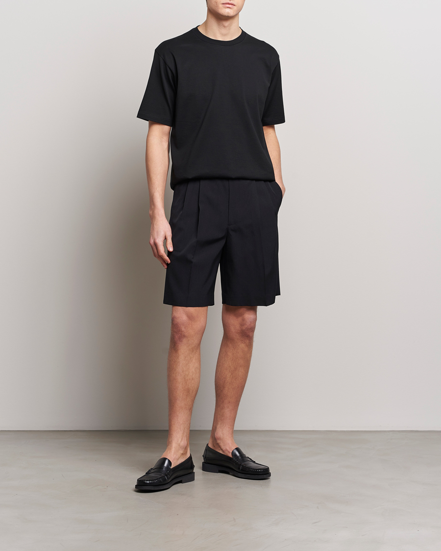 Uomini | Pantaloncini | Auralee | Light Wool Gabardine Shorts Black
