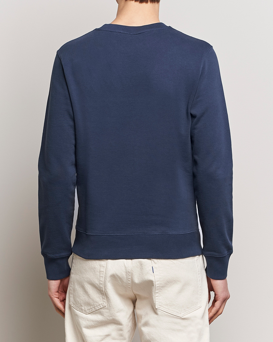 Uomini | Maglieria | Maison Kitsuné | Chillax Fox Sweatshirt Ink Blue