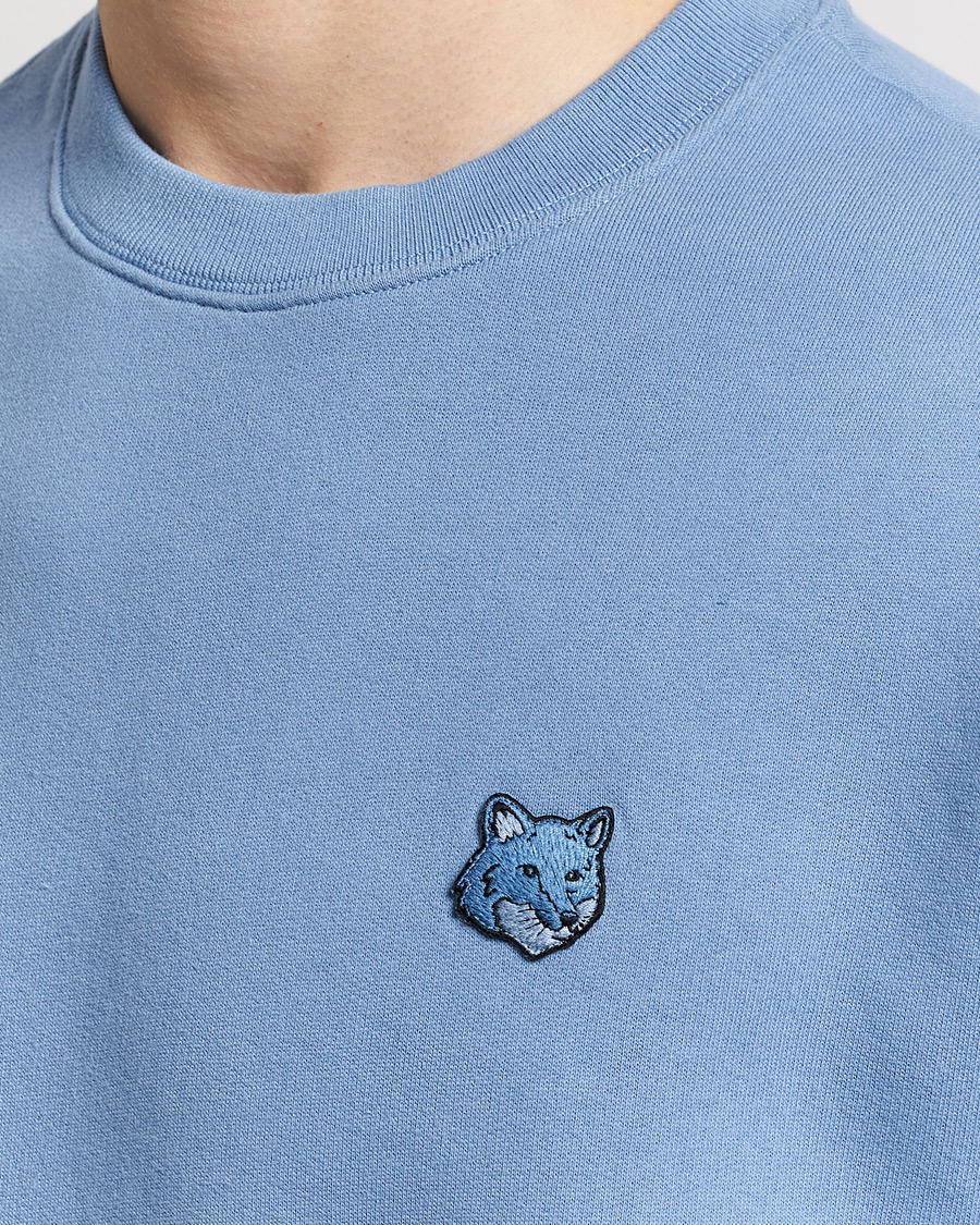 Uomini | Maglieria | Maison Kitsuné | Tonal Fox Head Sweatshirt Hampton Blue