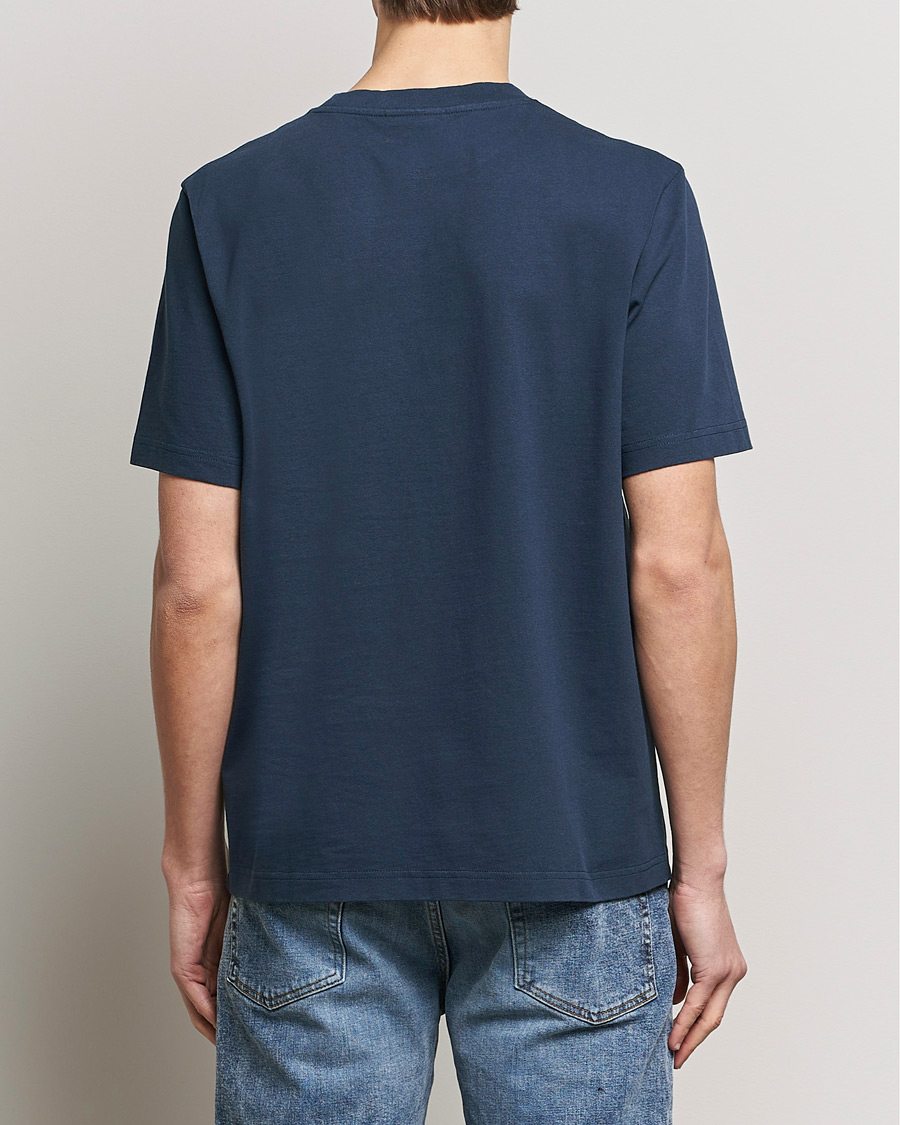 Uomini | T-shirt | Maison Kitsuné | Racing Fox T-Shirt Ink Blue