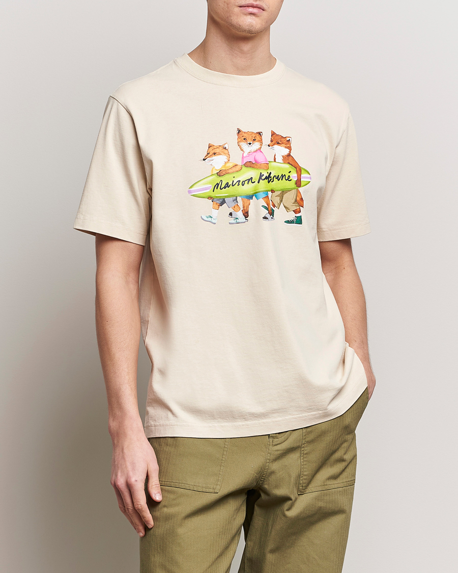 Uomini | T-shirt | Maison Kitsuné | Surfing Foxes T-Shirt Paper