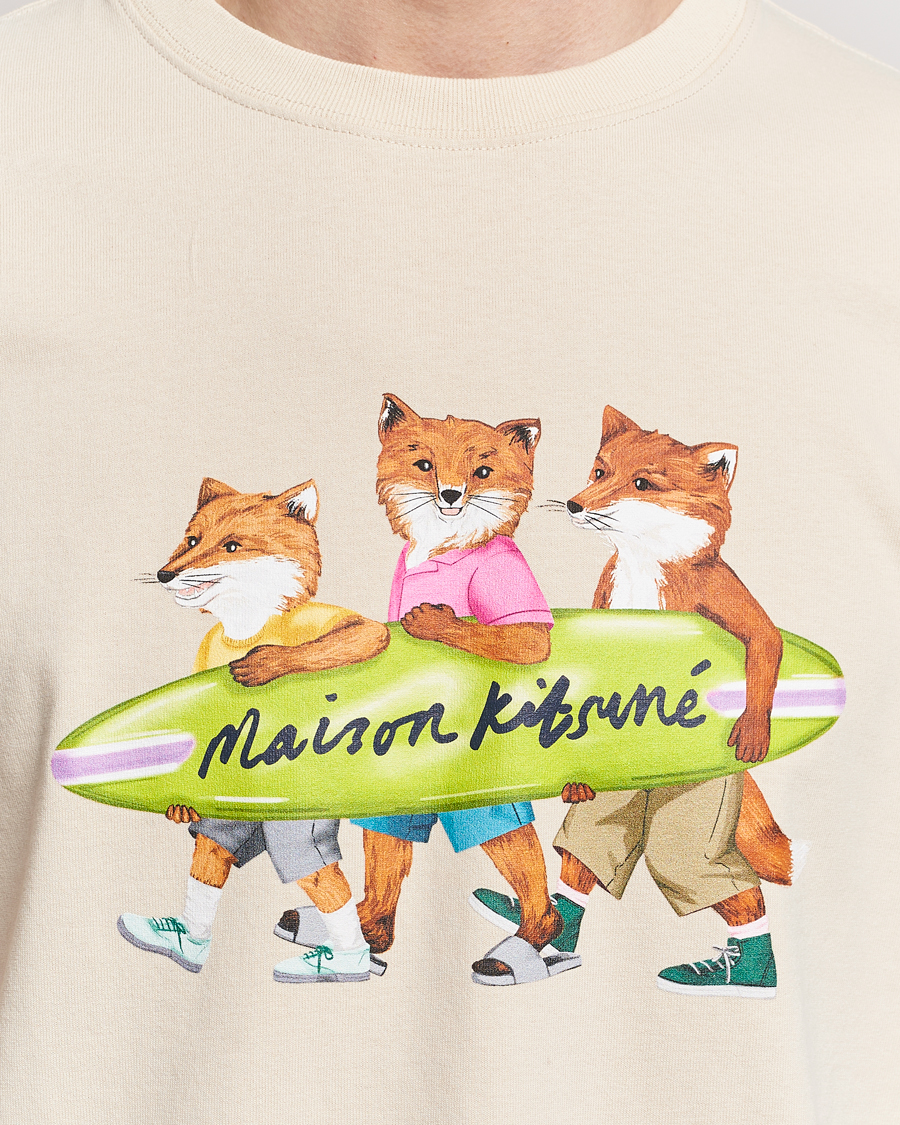 Uomini | T-shirt | Maison Kitsuné | Surfing Foxes T-Shirt Paper