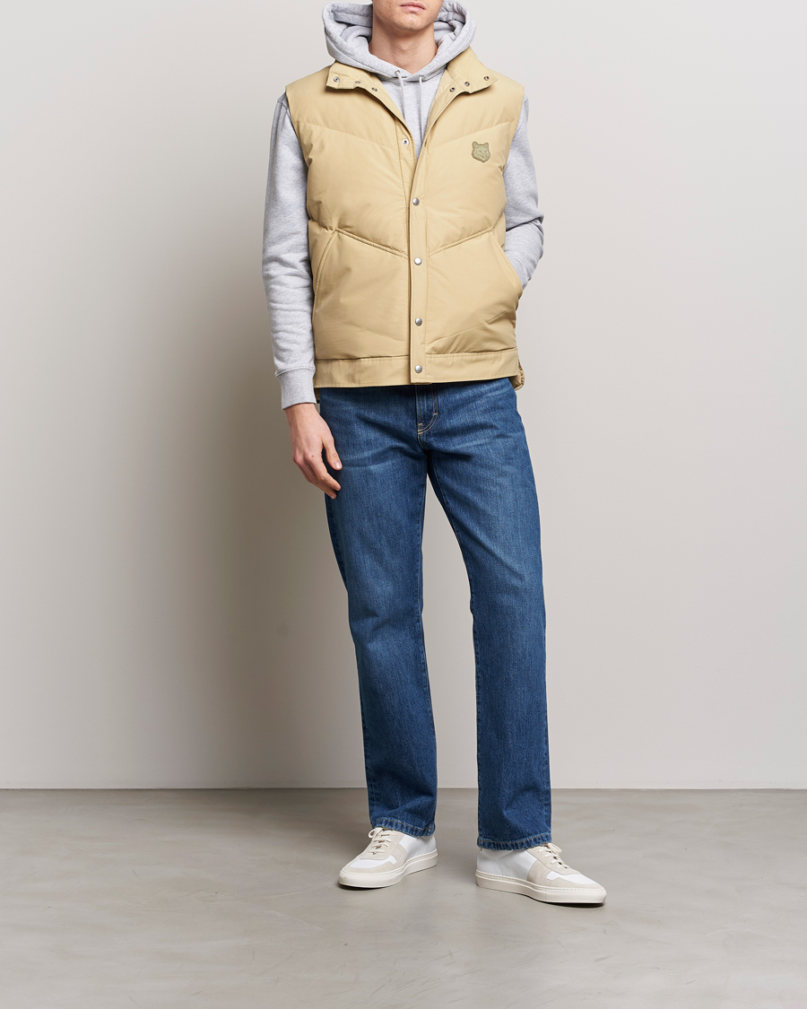 Uomini | Giacche | Maison Kitsuné | Tonal Fox Puffer Vest Canvas