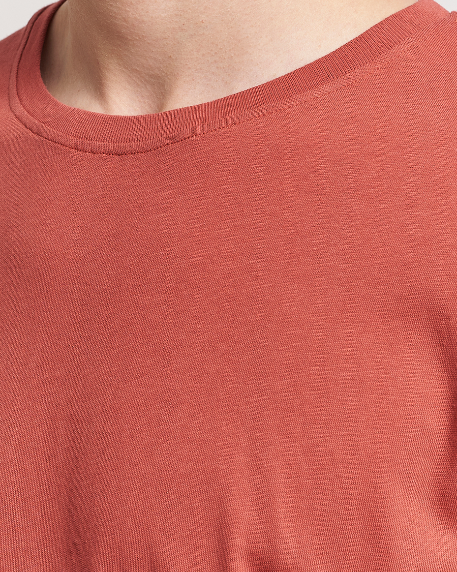 Uomini | T-shirt | Merz b. Schwanen | Organic Cotton Washed Crew Neck T-Shirt Newman Red