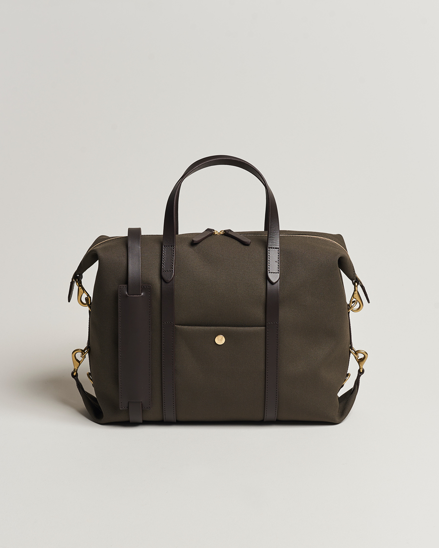 Uomini | Borse | Mismo | M/S Utility Canvas Duffle Bag Army/Dark Brown
