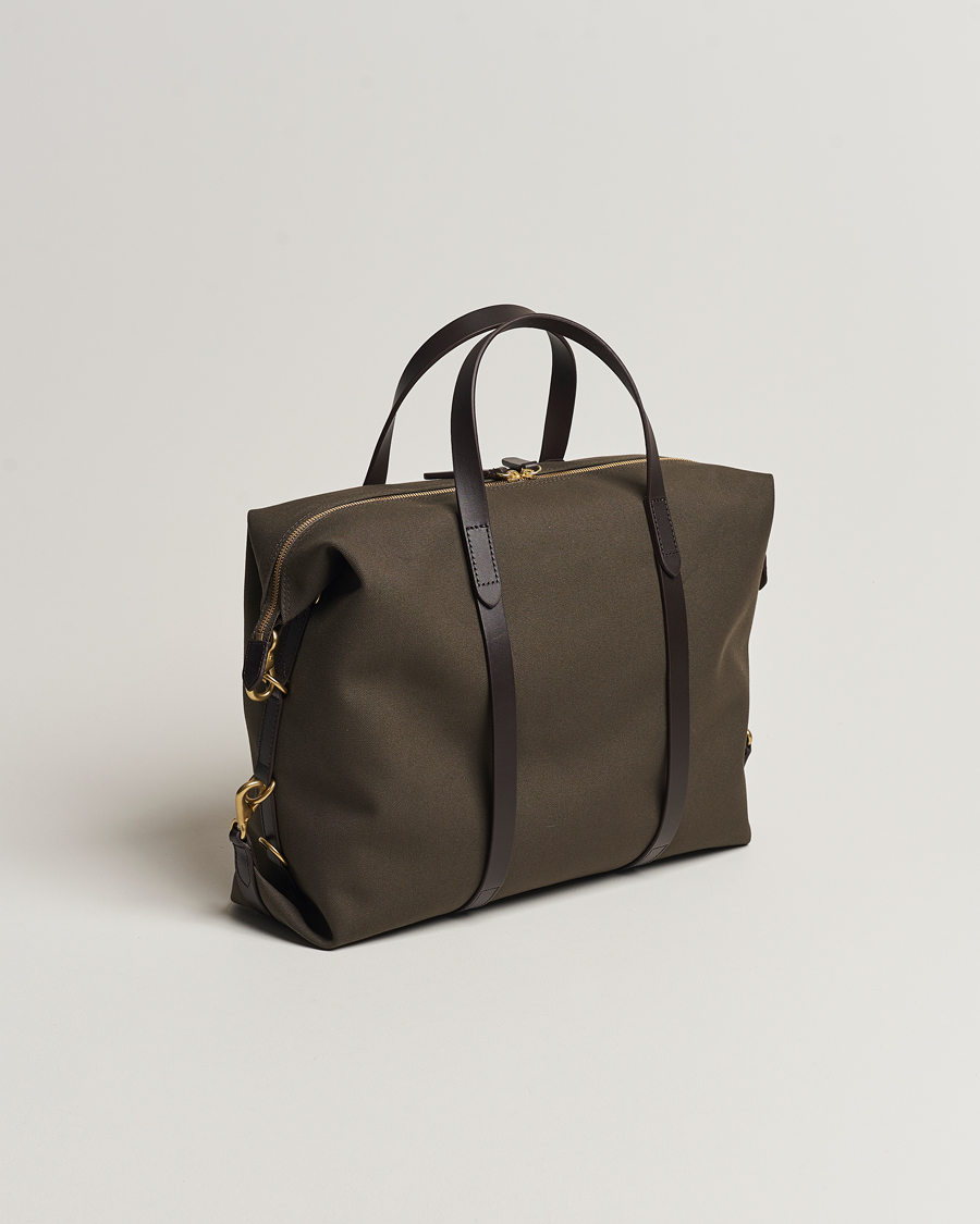 Uomini | Borse | Mismo | M/S Utility Canvas Duffle Bag Army/Dark Brown