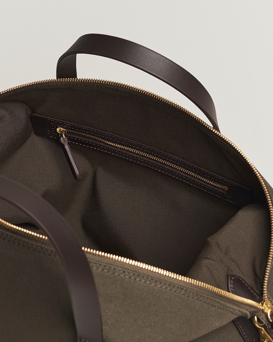 Uomini | Borse | Mismo | M/S Utility Canvas Duffle Bag Army/Dark Brown