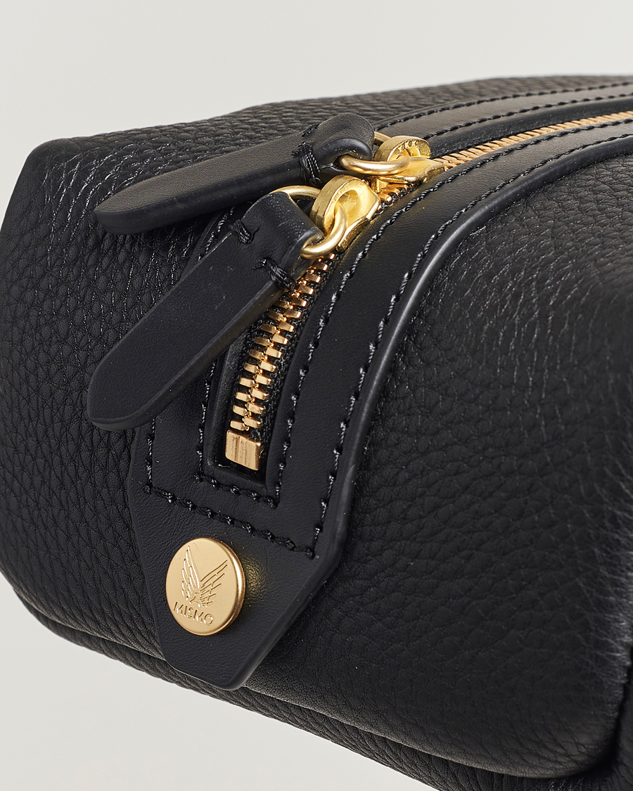 Uomini | Borse | Mismo | Groom Pebbled Leather Washbag Black