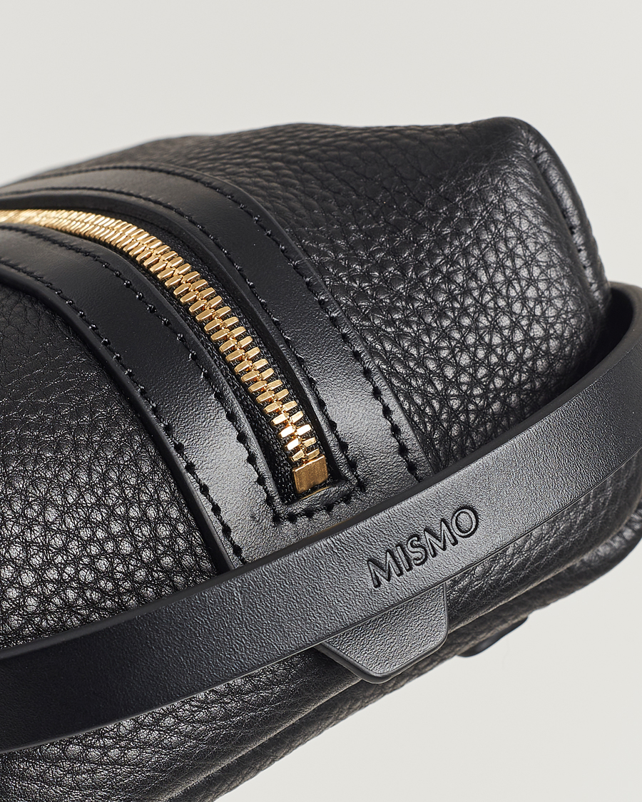 Uomini | Borse | Mismo | Groom Pebbled Leather Washbag Black