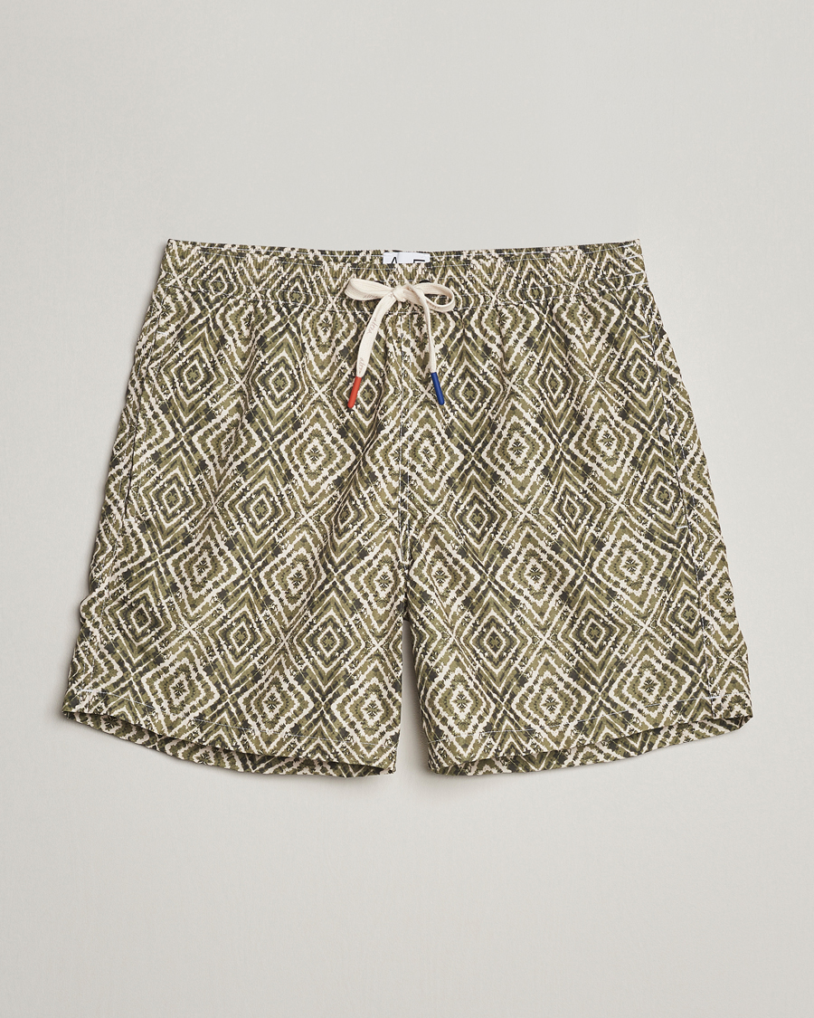 Uomini | Costumi da bagno | Altea | Printed Swim Shorts Green