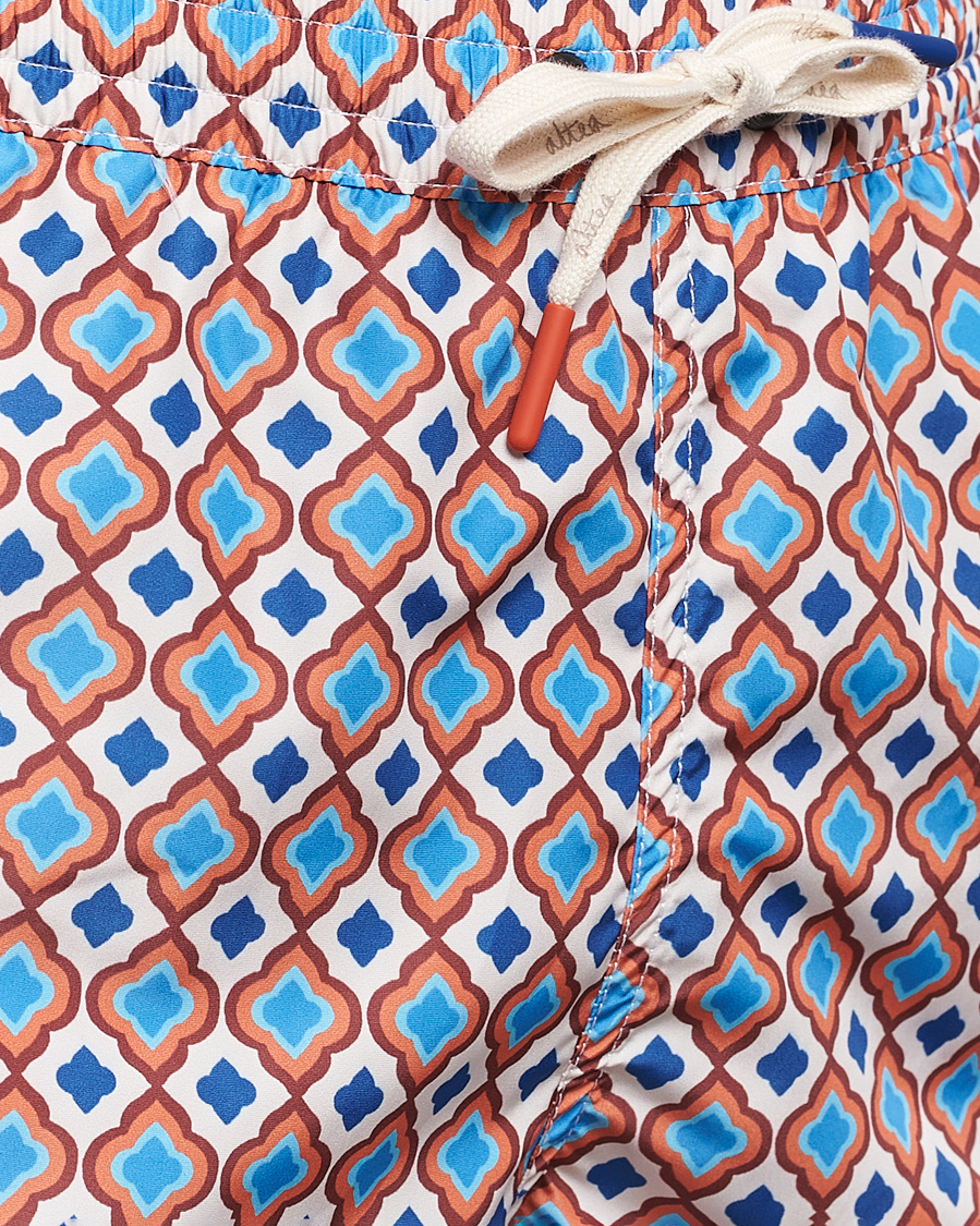 Uomini | Costumi da bagno | Altea | Printed Swim Shorts Blue/Orange