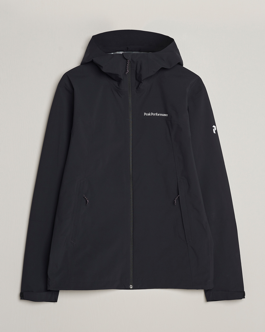 Uomini | Giacche | Peak Performance | Trail Hipe Hooded Shell Jacket Black