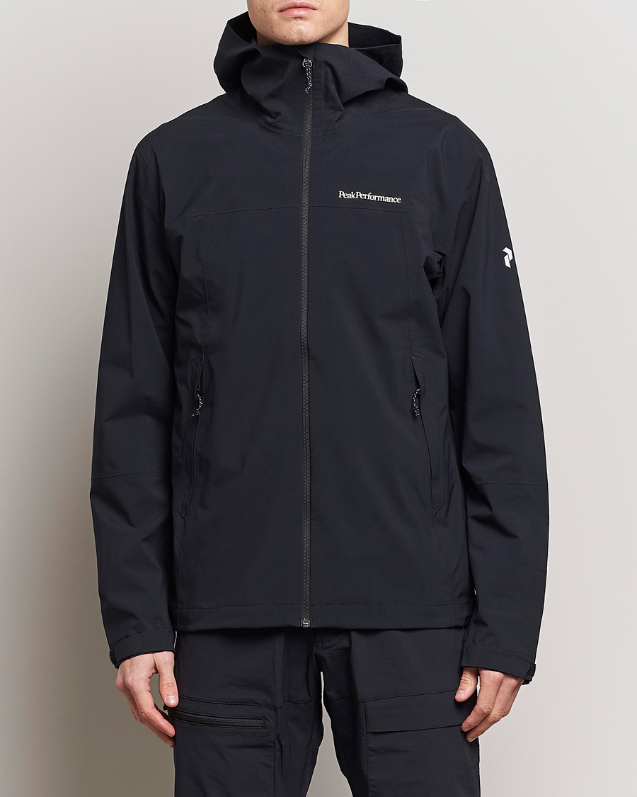 Uomini | Giacche | Peak Performance | Trail Hipe Hooded Shell Jacket Black