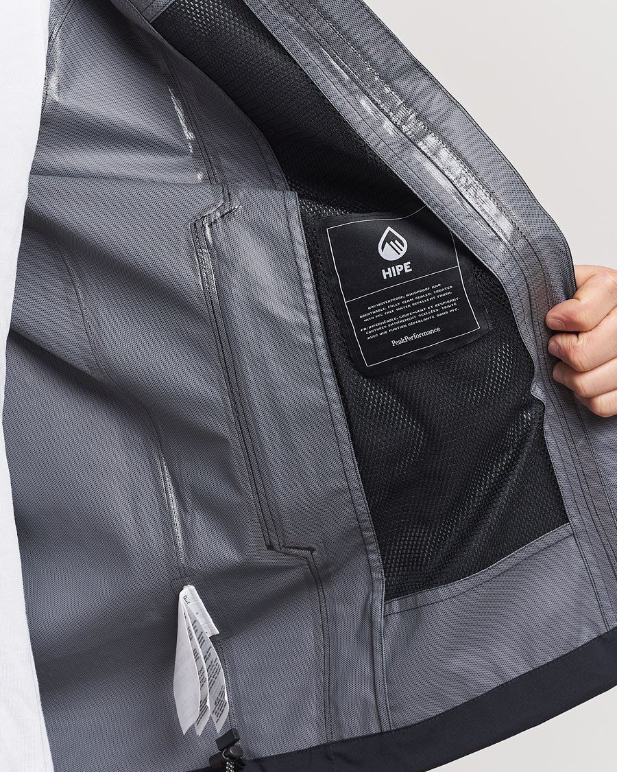 Uomini | Giacche | Peak Performance | Trail Hipe Hooded Shell Jacket Black