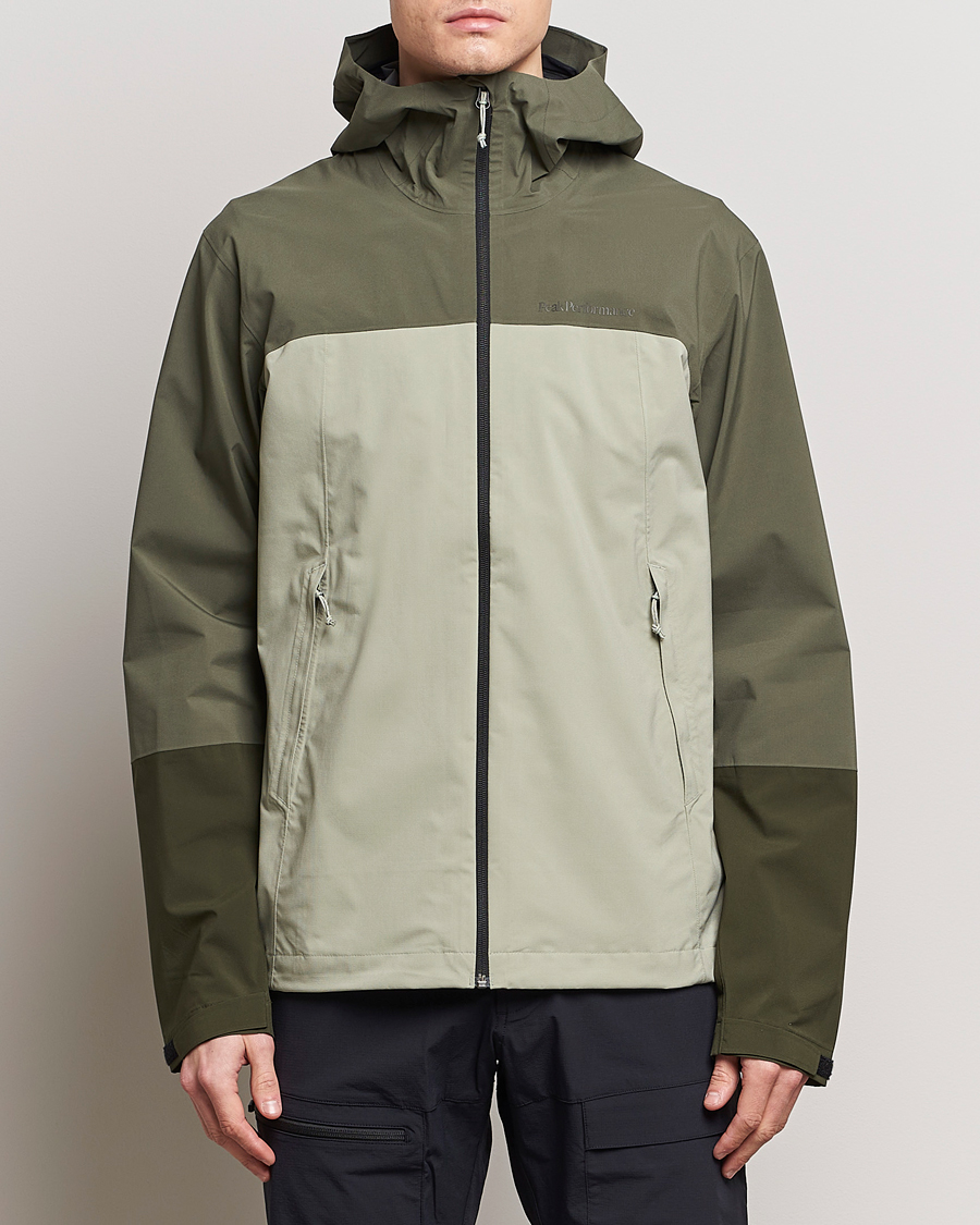 Uomini | Giacche | Peak Performance | Trail Hipe Hooded Jacket Pine Needle/Limit Green