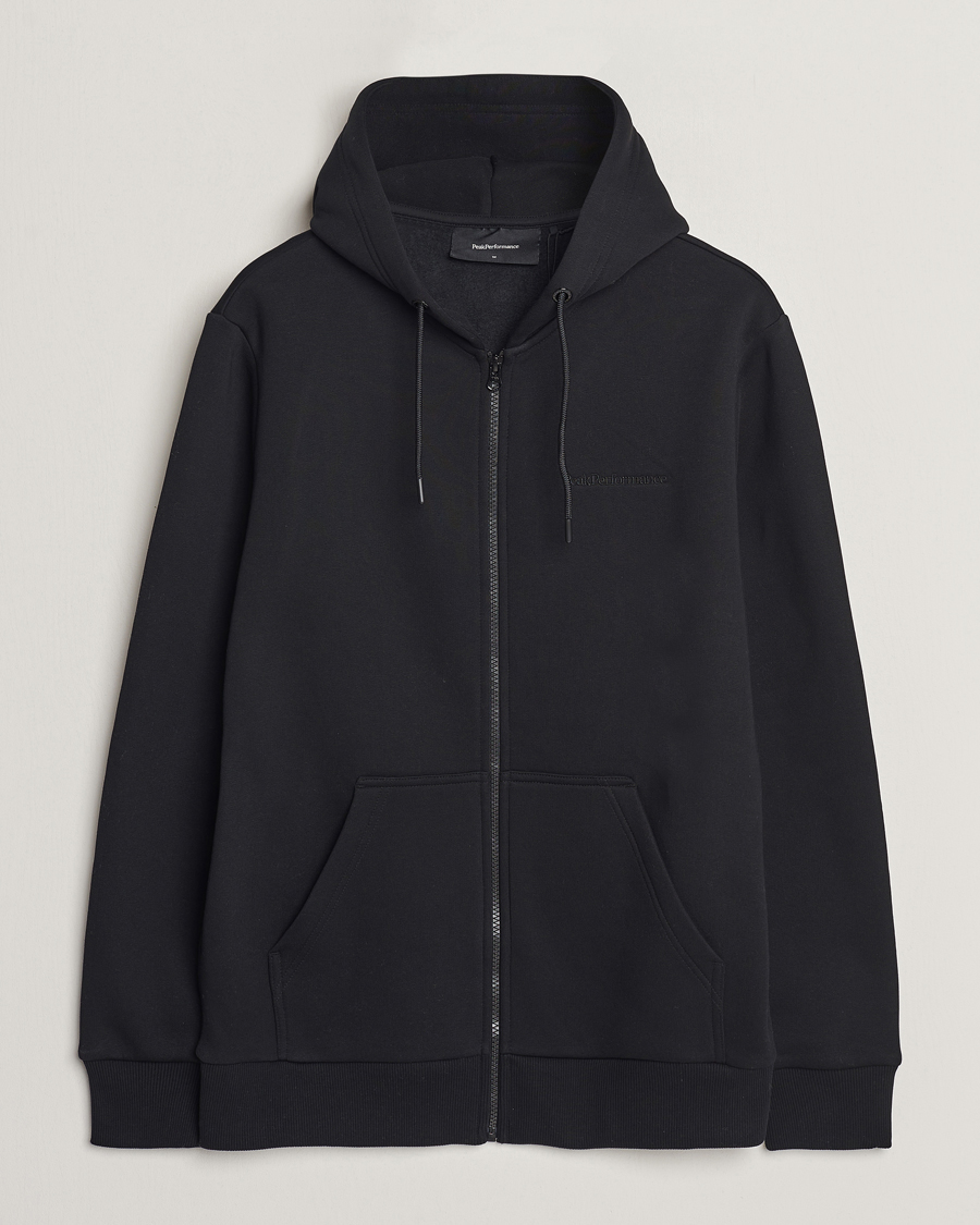 Uomini | Maglieria | Peak Performance | Original Full Zip Hoodie Black