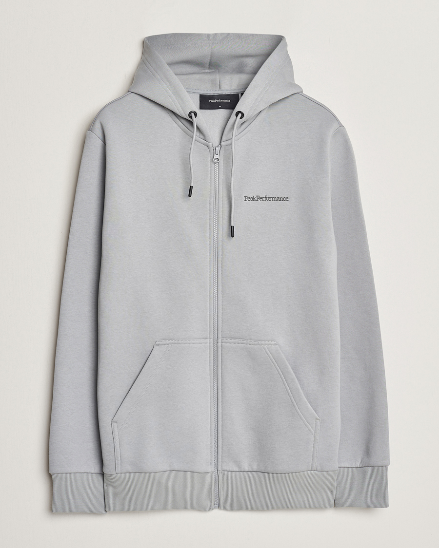 Uomini | Maglieria | Peak Performance | Original Logo Full Zip Hoodie Desert Blow