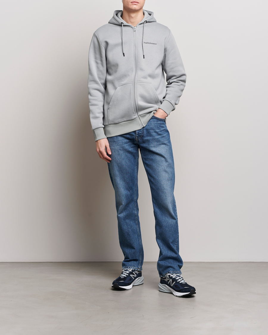 Uomini | Maglieria | Peak Performance | Original Logo Full Zip Hoodie Desert Blow