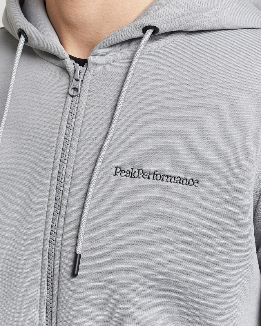 Uomini | Maglieria | Peak Performance | Original Logo Full Zip Hoodie Desert Blow