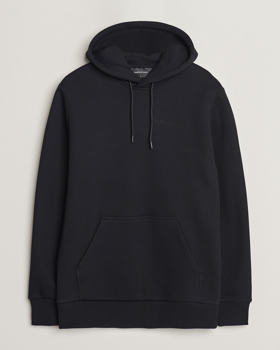 Uomini | Maglieria | Peak Performance | Original Logo Hoodie Black