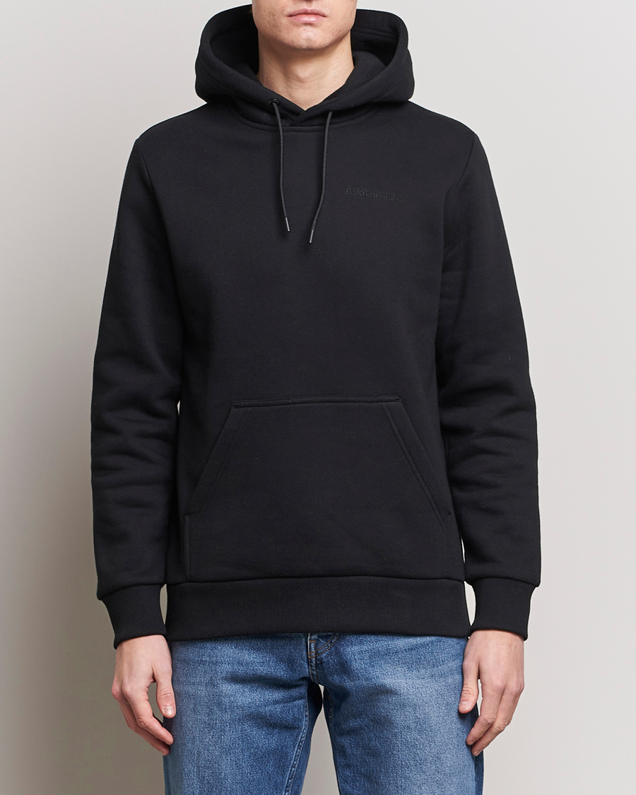 Uomini | Maglieria | Peak Performance | Original Logo Hoodie Black