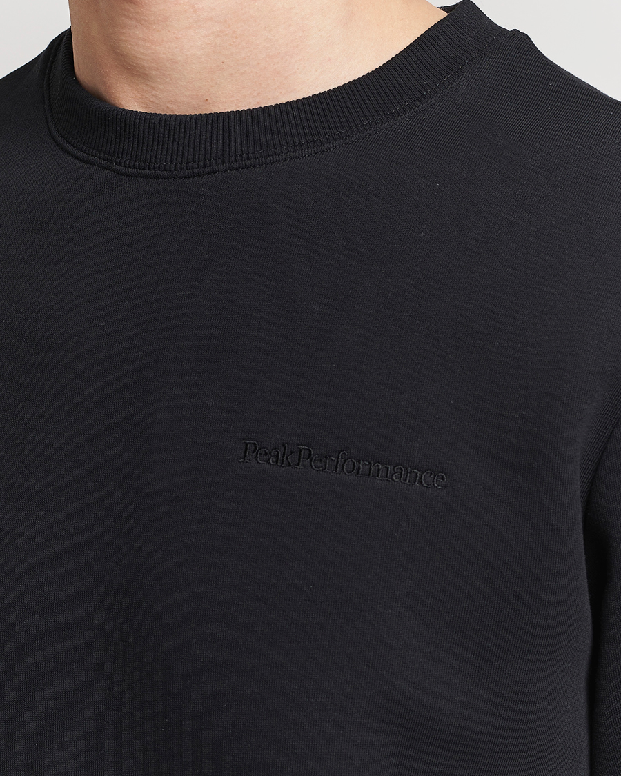 Uomini | Maglieria | Peak Performance | Original Crew Neck Sweatshirt Black