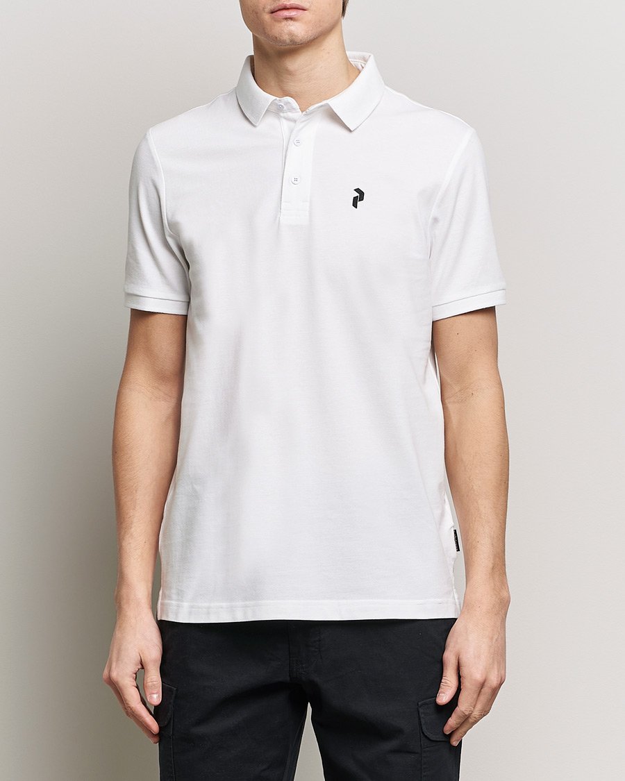 Uomini | Polo | Peak Performance | Classic Cotton Polo White