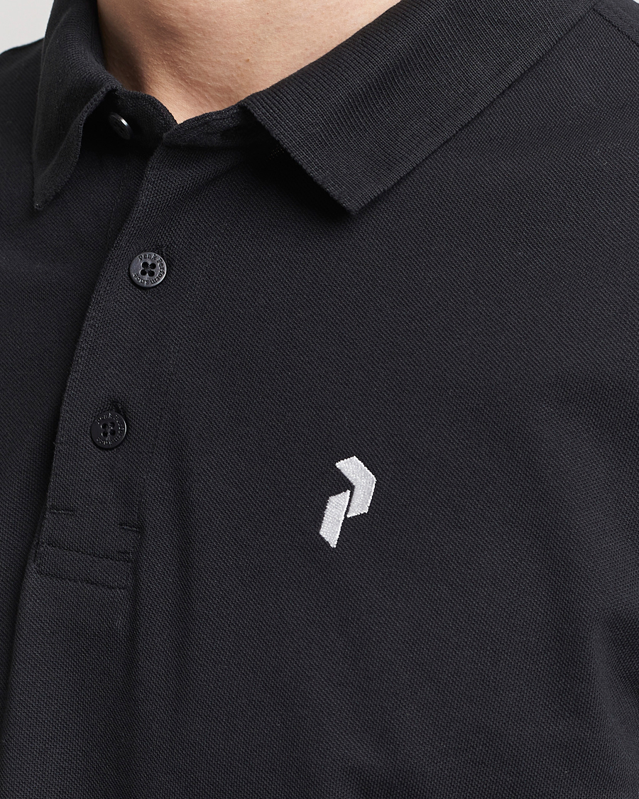 Uomini | Polo | Peak Performance | Classic Cotton Polo Black