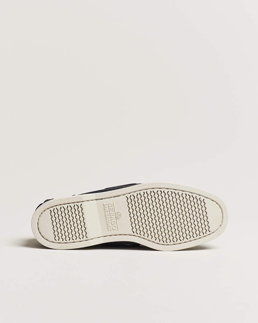 Uomini | Scarpe da barca | Sebago | Dockside Nubuck Boat Shoe Blue Navy