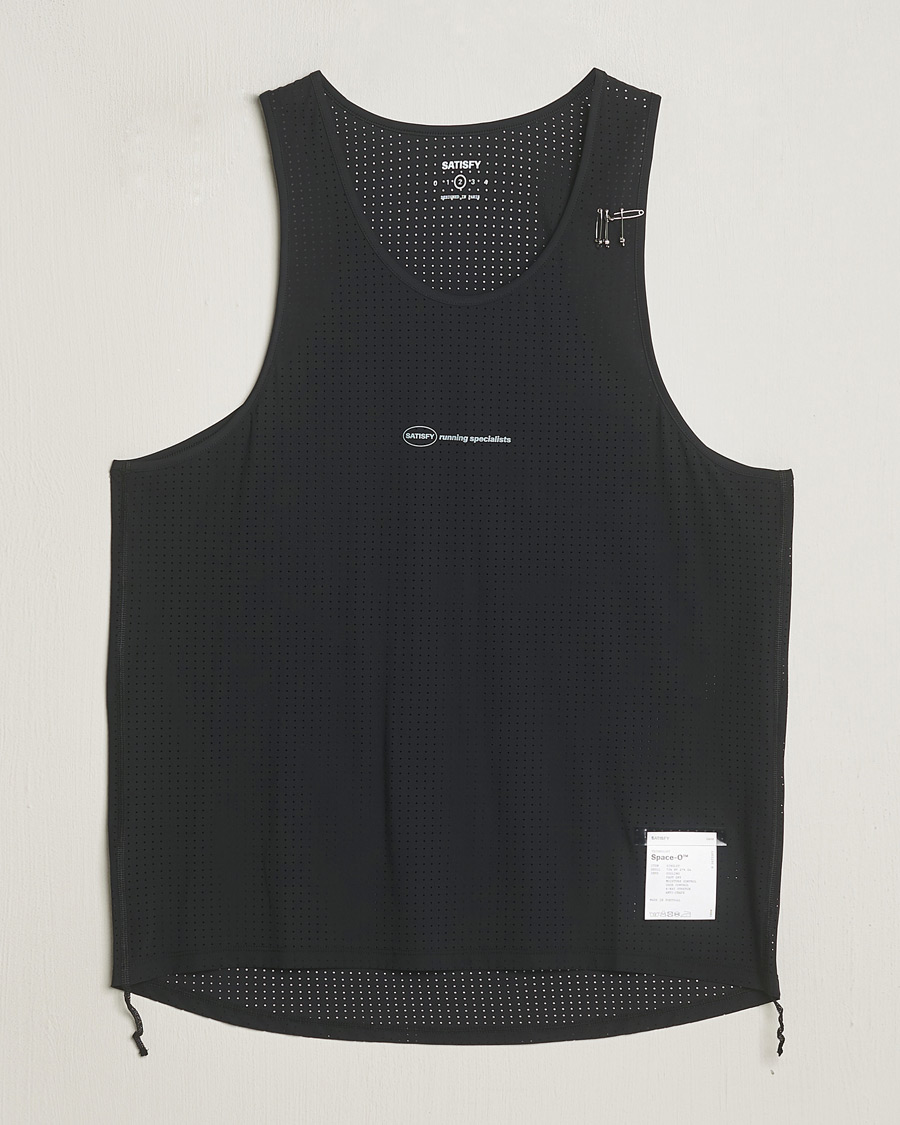 Uomini | T-shirt | Satisfy | Space-O Singlet Black
