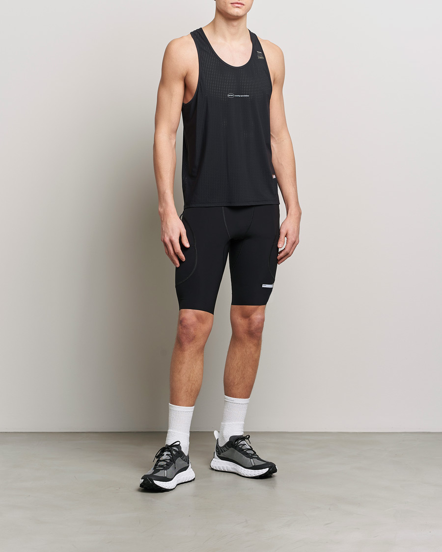 Uomini | T-shirt | Satisfy | Space-O Singlet Black