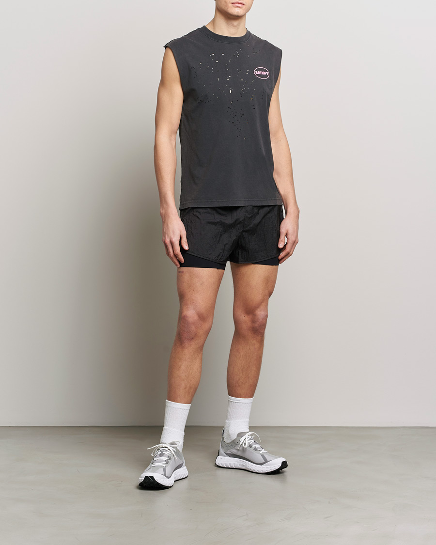 Uomini | Pantaloncini | Satisfy | Rippy 3 Inch Trail Shorts Black