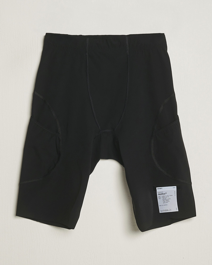 Uomini | Pantaloncini | Satisfy | Justice Cargo 9 Inch Half Tights Black