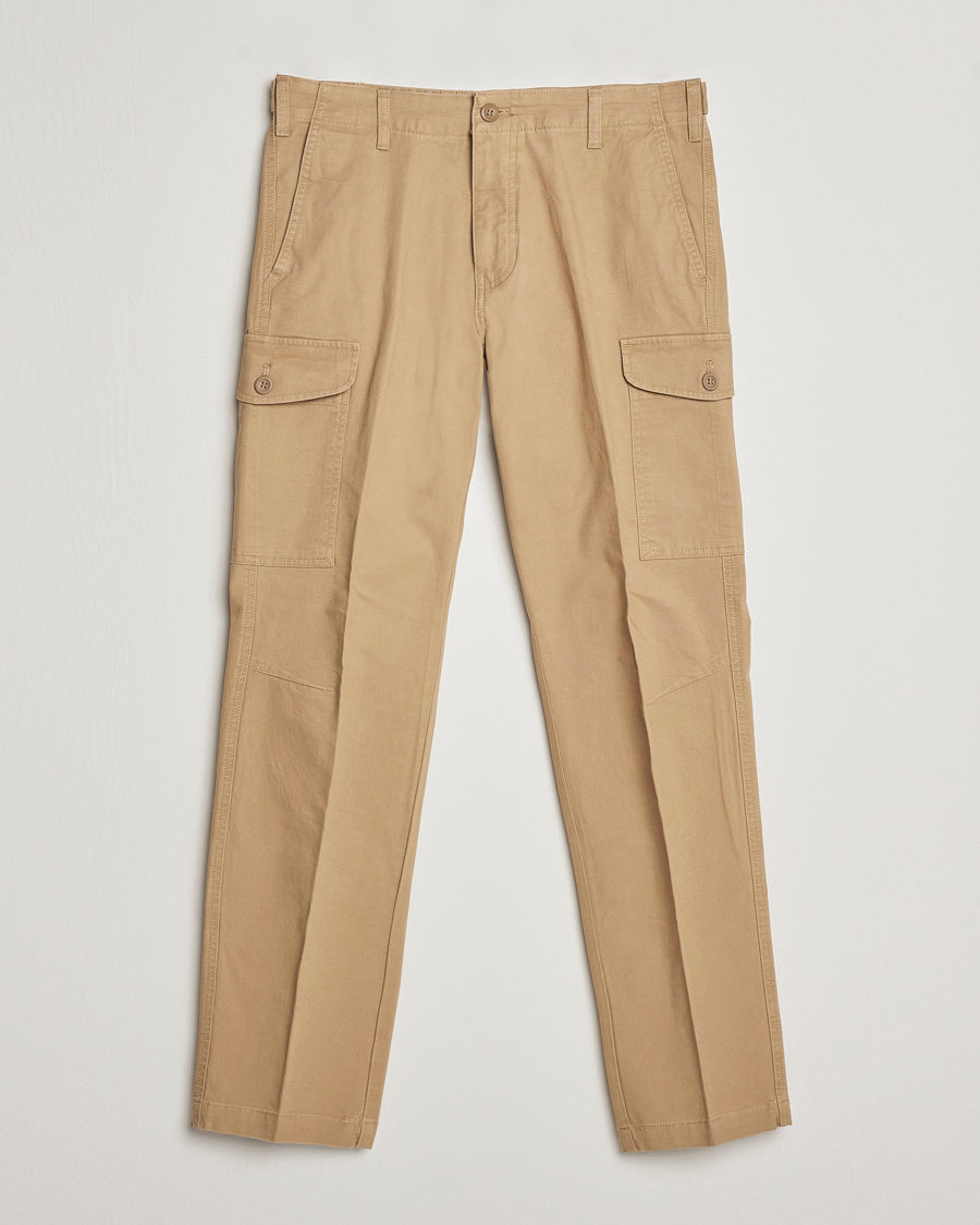 Uomini | Pantaloni | Dockers | Slim Cotton Cargo Pants Harvest Gold