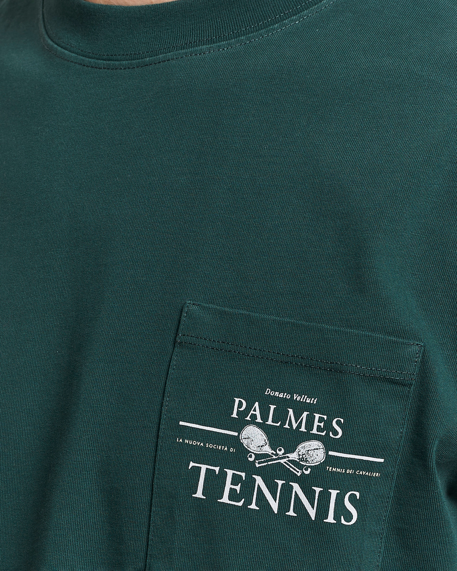 Uomini | T-shirt | Palmes | Vichi Pocket T-Shirt Dark Green