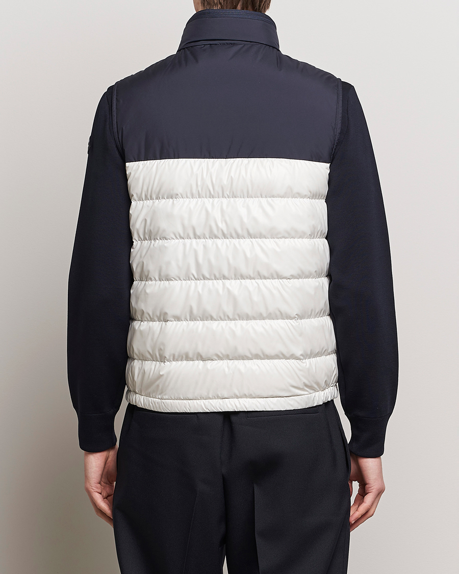 Uomini | Giacche | Moncler | Cerces Down Vest Off White/Navy
