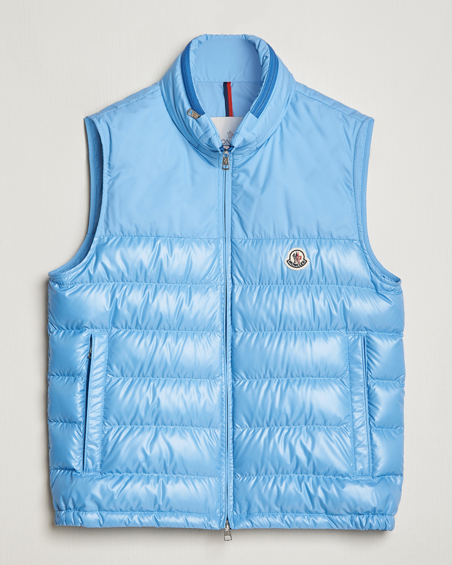 Uomini | Giacche | Moncler | Cerces Down Vest Light Blue