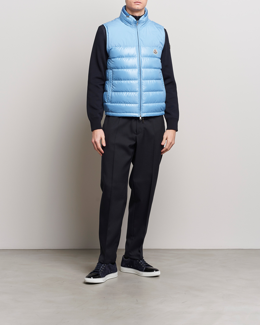 Uomini | Giacche | Moncler | Cerces Down Vest Light Blue