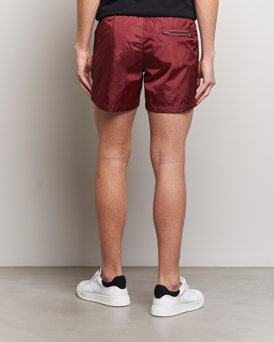 Uomini | Costumi da bagno | Moncler | Nylon Swim Shorts Burgundy