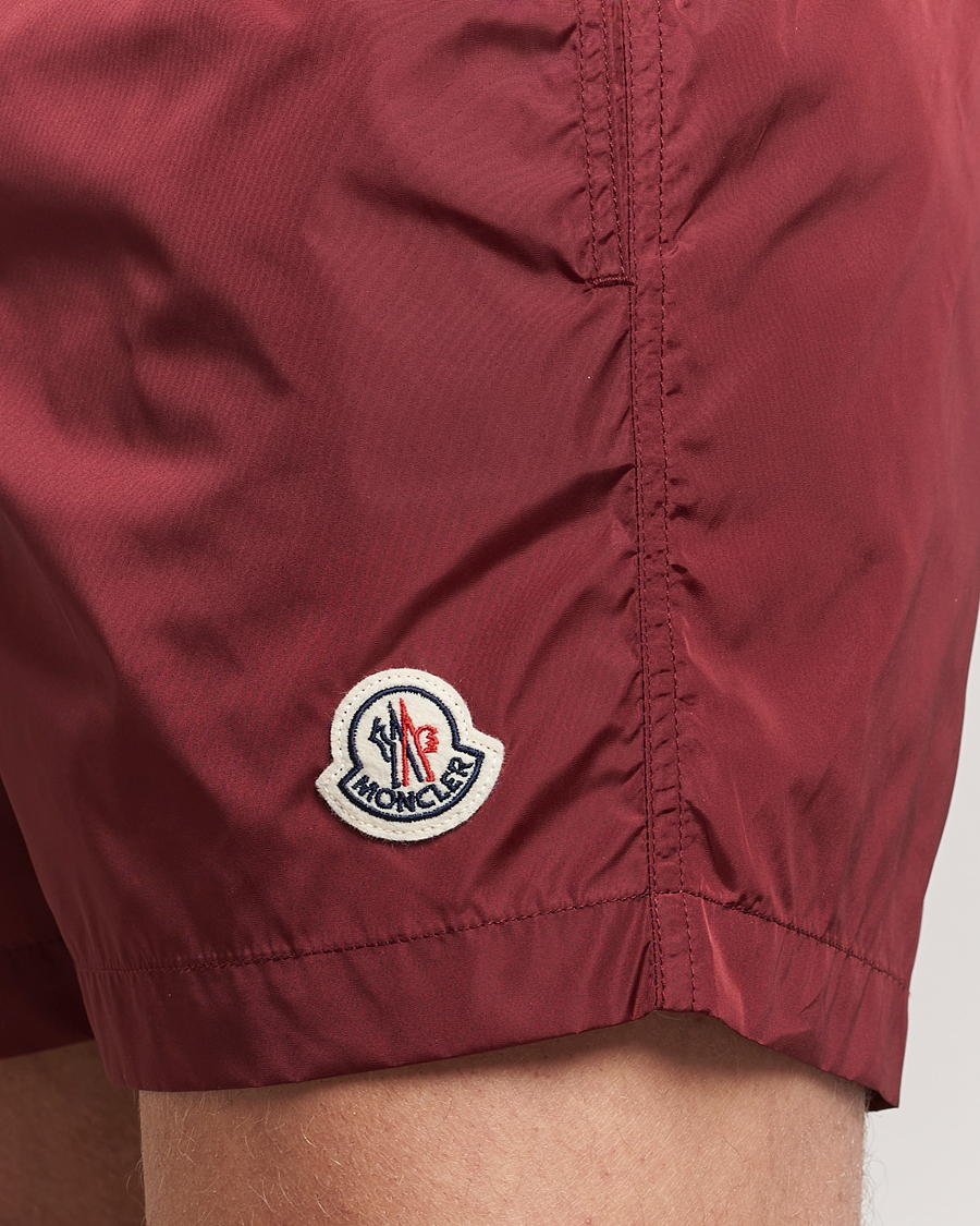 Uomini | Costumi da bagno | Moncler | Nylon Swim Shorts Burgundy