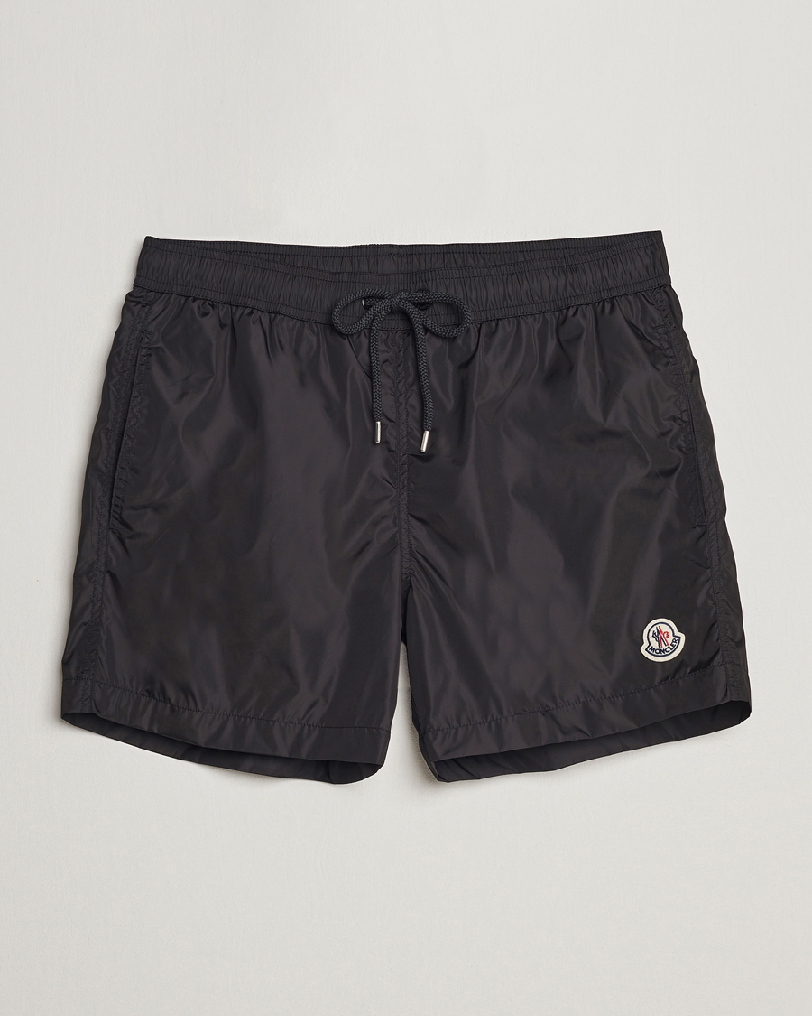 Uomini | Costumi da bagno | Moncler | Nylon Swim Shorts Black