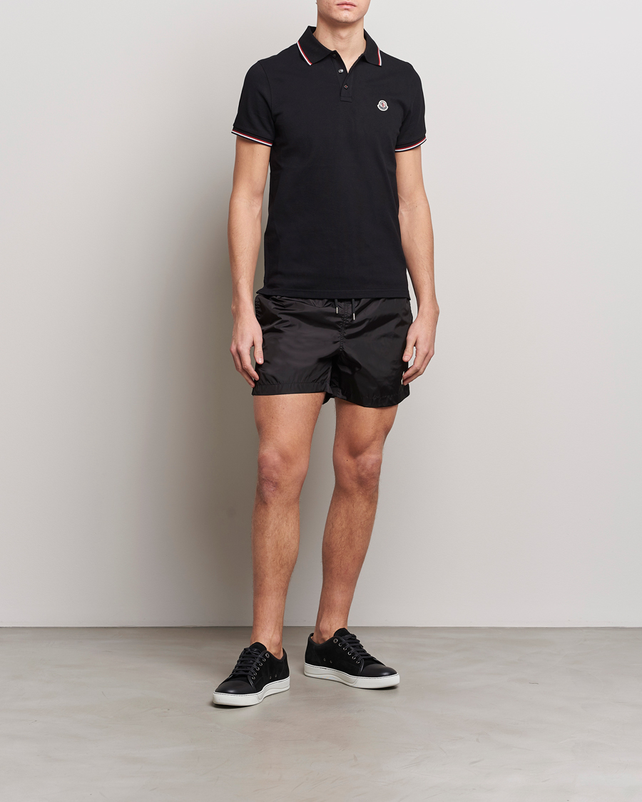 Uomini | Costumi da bagno | Moncler | Nylon Swim Shorts Black