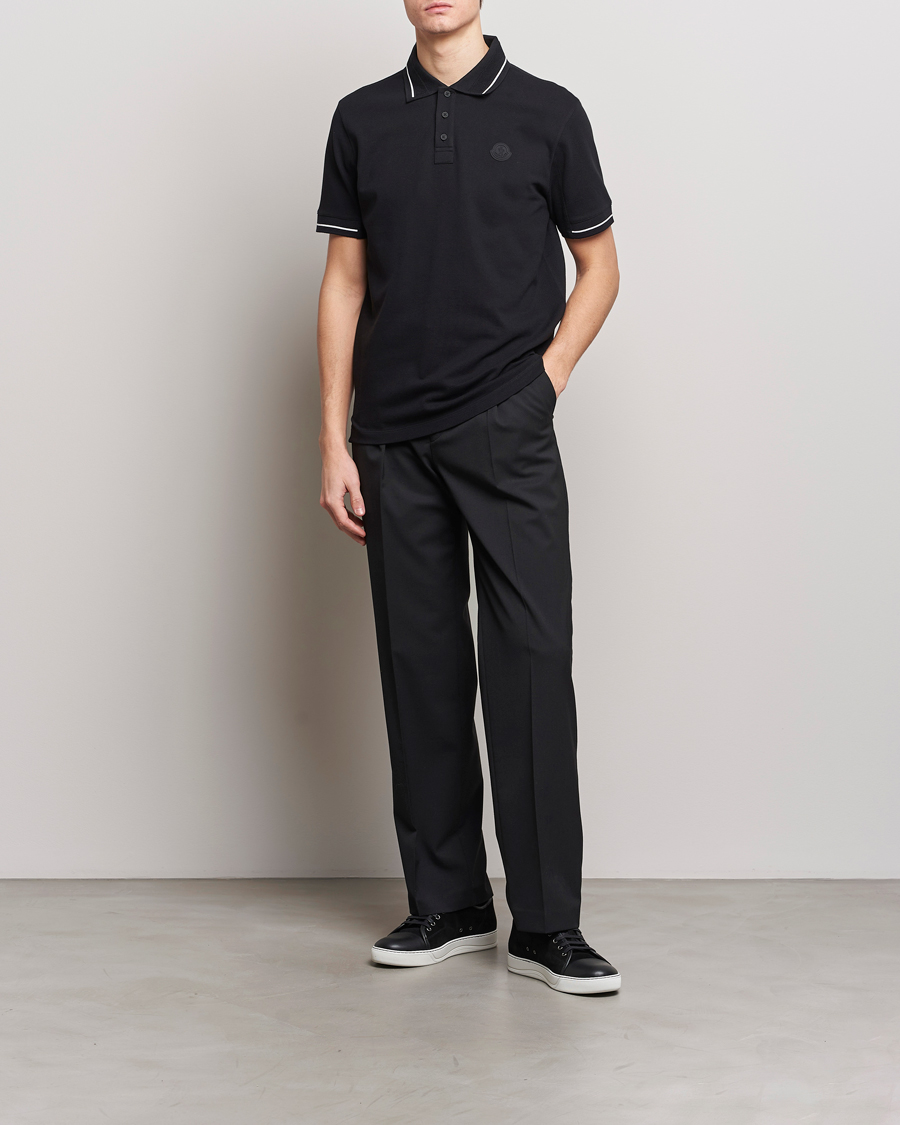 Uomini | Polo | Moncler | Tonal Logo Polo Black