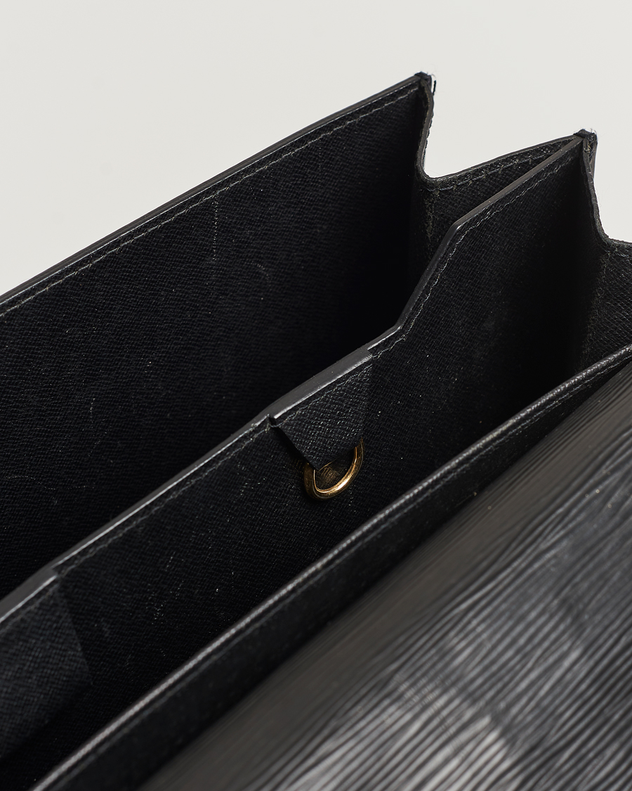 Uomini | Louis Vuitton Pre-Owned Serviette Ambassadeur Epi Leather Breifcase Black | Louis Vuitton Pre-Owned | Serviette Ambassadeur Epi Leather Breifcase Black