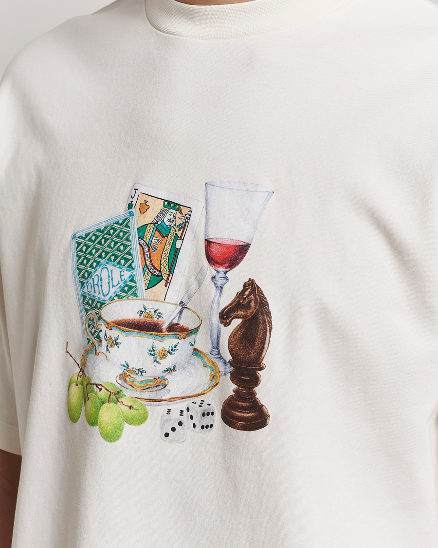 Uomini | T-shirt | Drôle de Monsieur | Apres Midi T-Shirt Cream