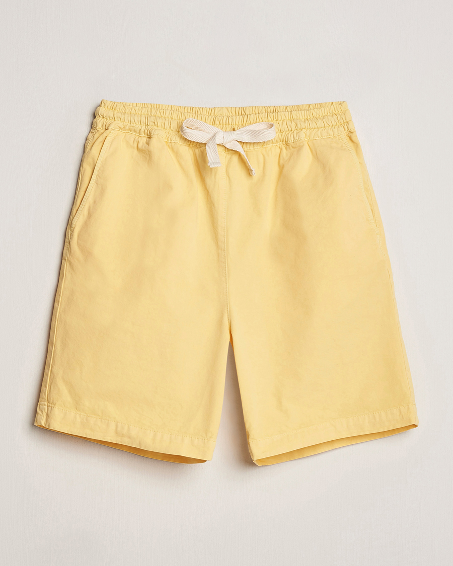 Uomini | Pantaloncini | Drôle de Monsieur | Drawstring Shorts Light Yellow