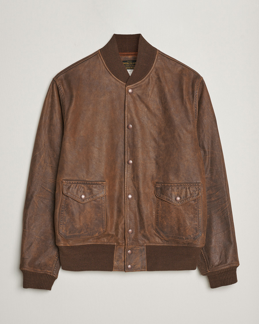 Uomini | Giacche | RRL | Wright Leather Jacket Brown